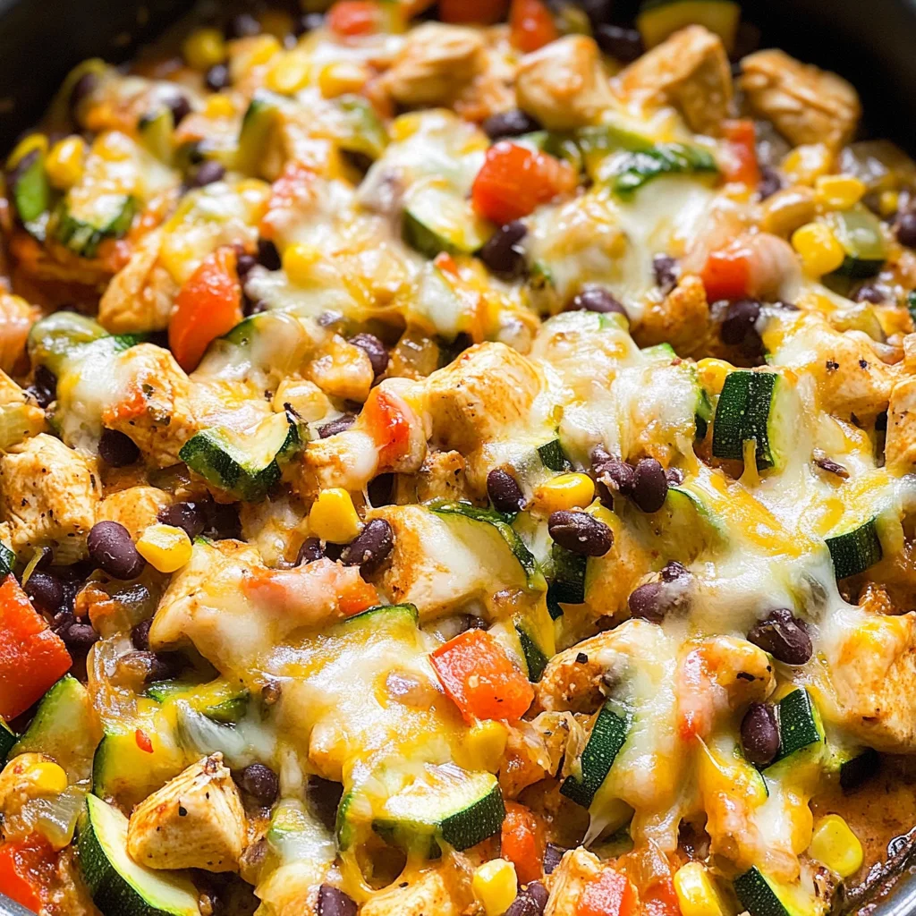 Tex Mex Chicken and Zucchini Recipe