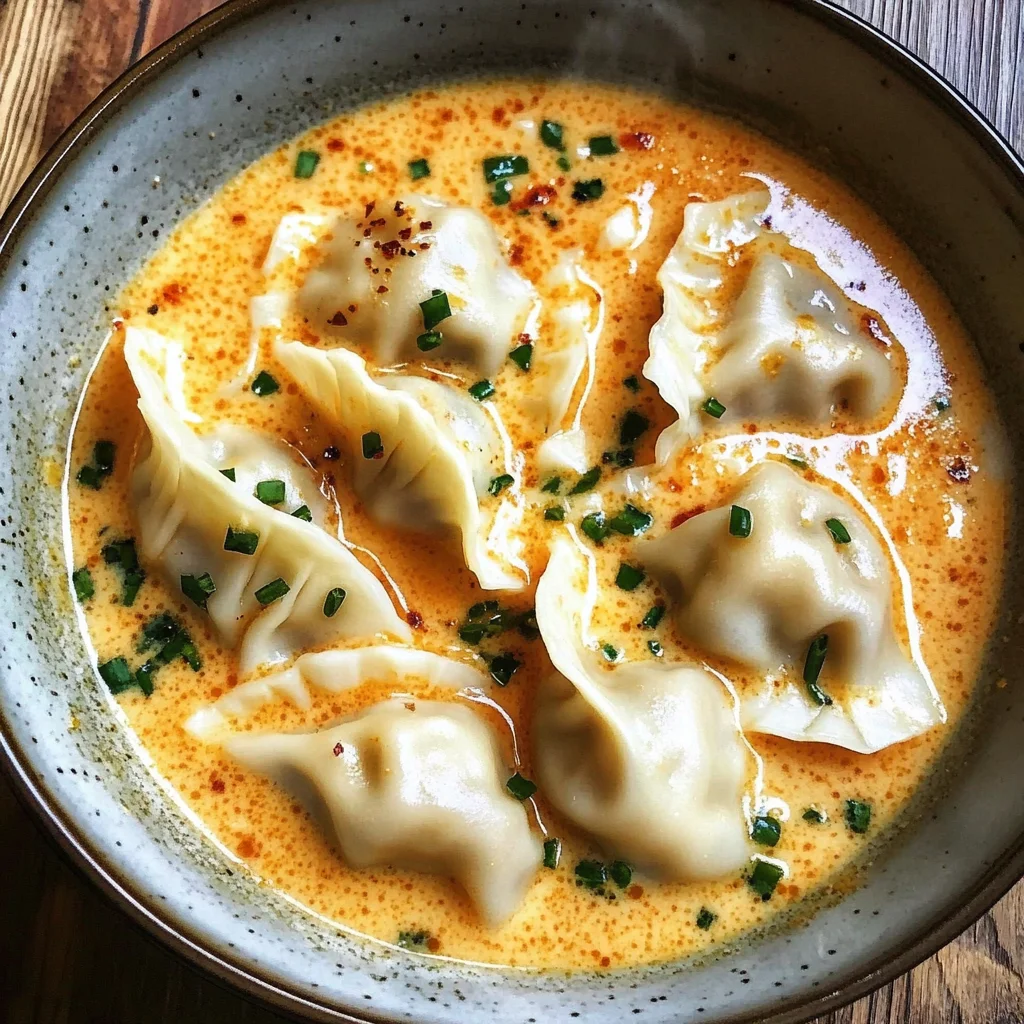 Thai Coconut Curry Dumpling Soup