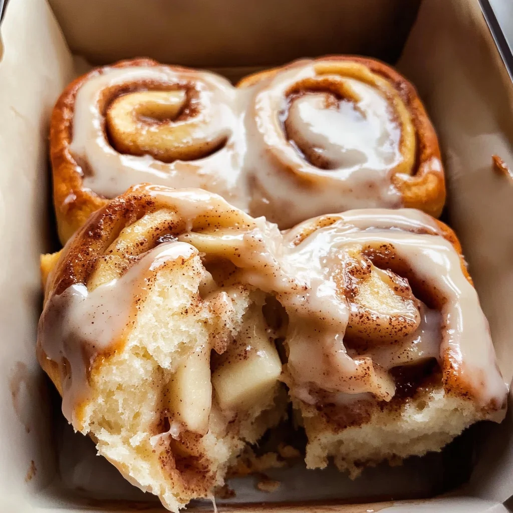 Apple Cinnamon Rolls with Apple Pie Filling