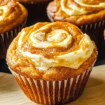 Best Swirled Pumpkin Cream Cheese Muffins