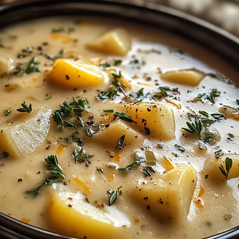 Cheddar Garlic Herb Potato Soup