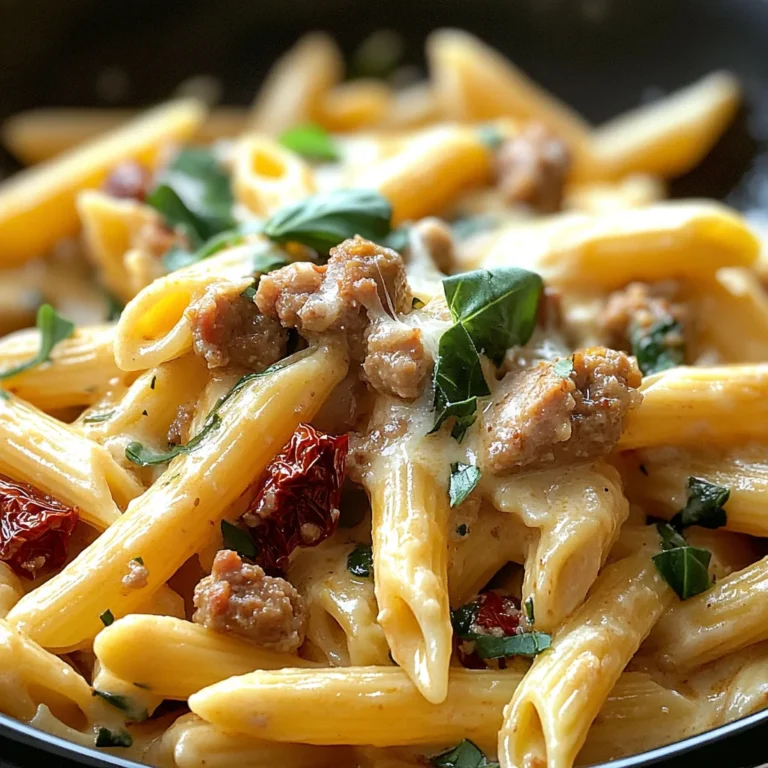 Creamy Tuscan Sausage Pasta