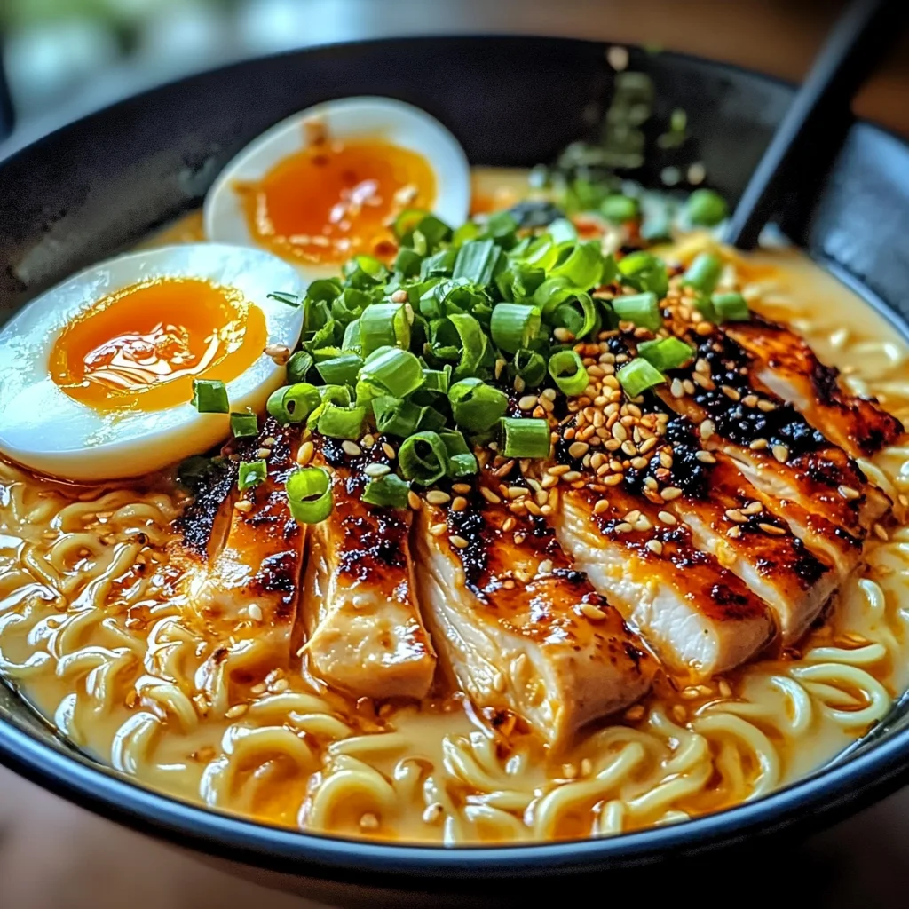 Fiery Chicken Ramen : Bold & Comforting