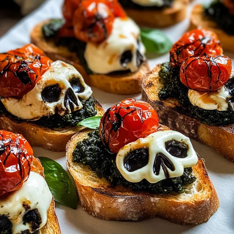 Halloween Bruschetta Appetizer