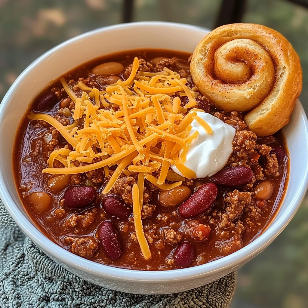 Hillbilly Chili and Cinnamon Rolls