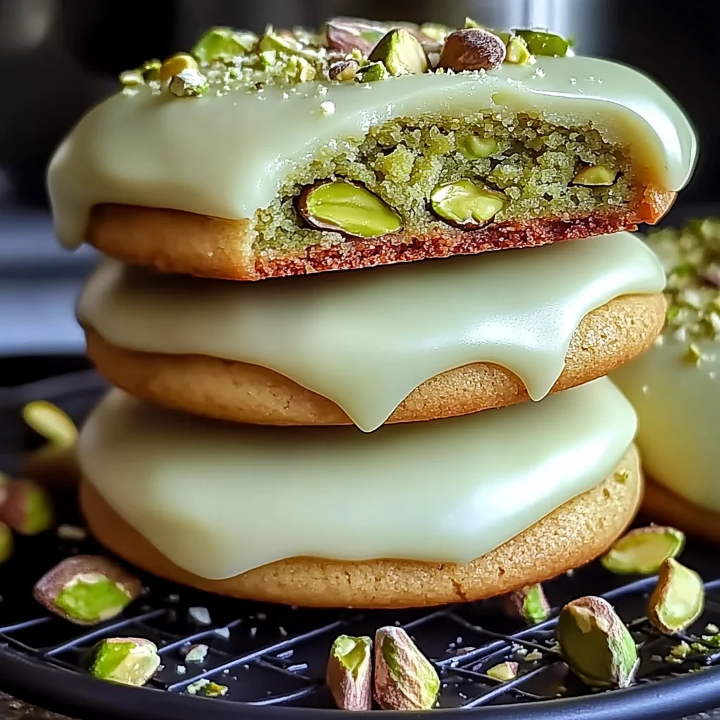 Pistachio Cream Stuffed Cookies