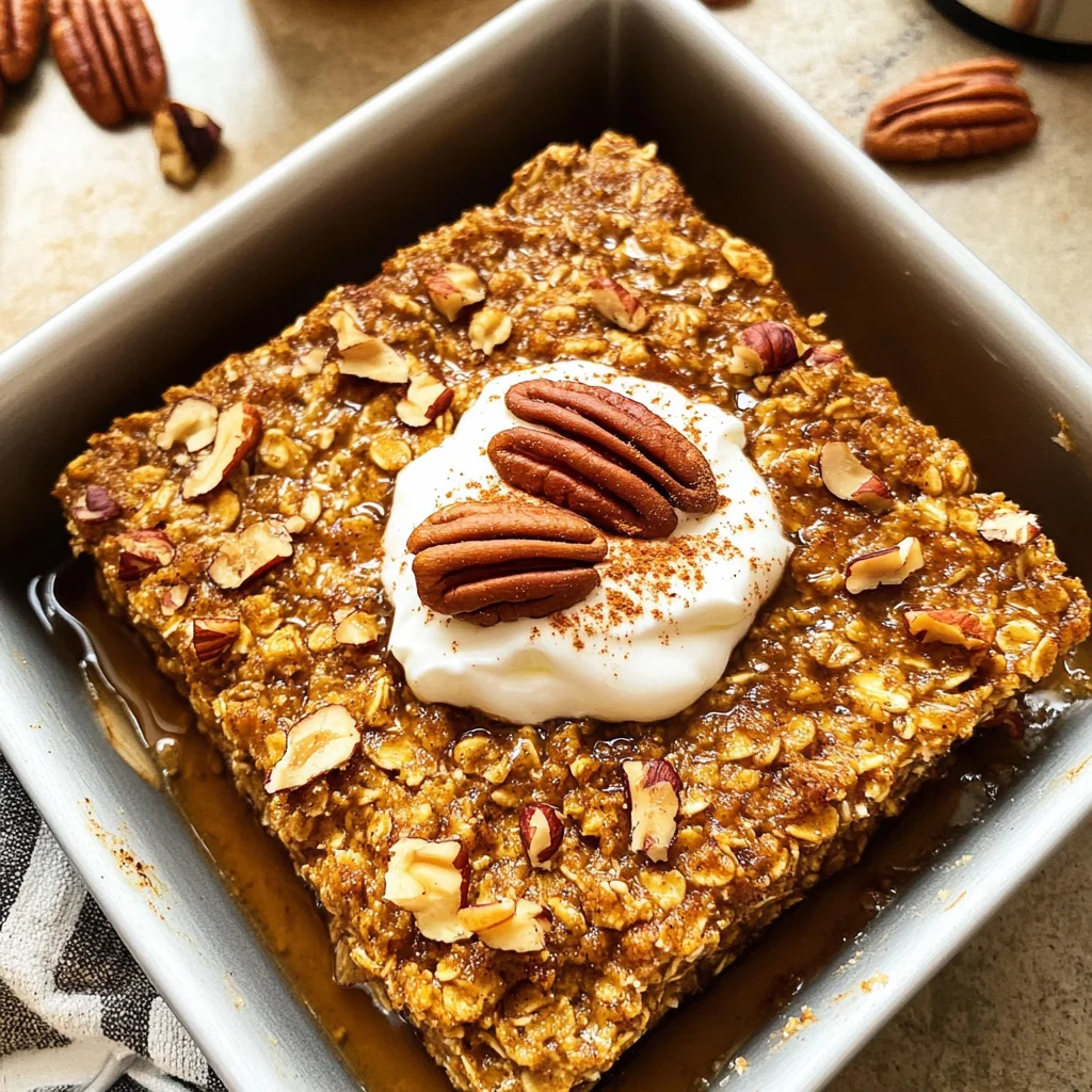Pumpkin Baked Oatmeal