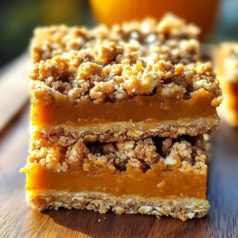 Pumpkin Pie Crumble Bars – Easy Fall Dessert Recipe