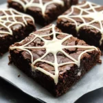 Spider Web Brownies