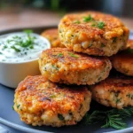 Ultimate Mediterranean Lemon Chickpea Patties with Yogurt Sauce