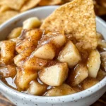 Apple Pie Dip with Cinnamon Sugar Tortilla Chips