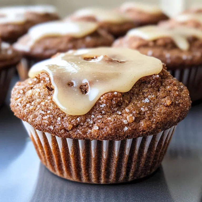 Glazed Gingerbread Muffins