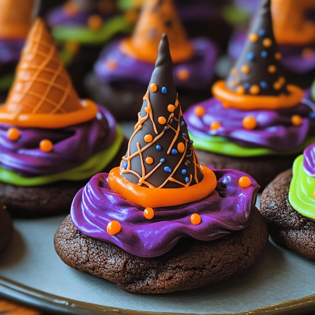 Halloween Witch Hat Cookies
