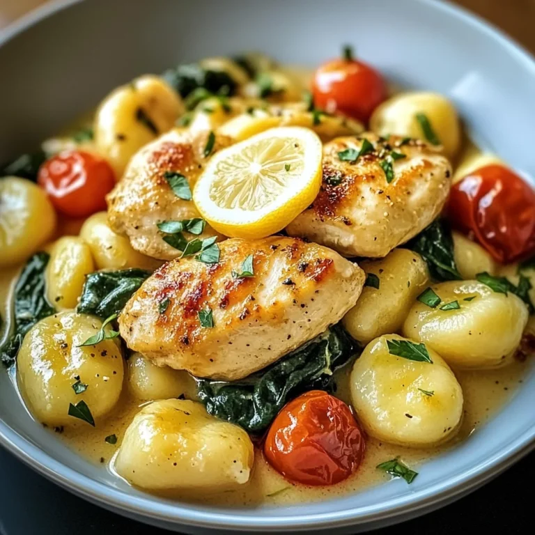Lemon Chicken Gnocchi: Creamy One-Pot Dinner Delight