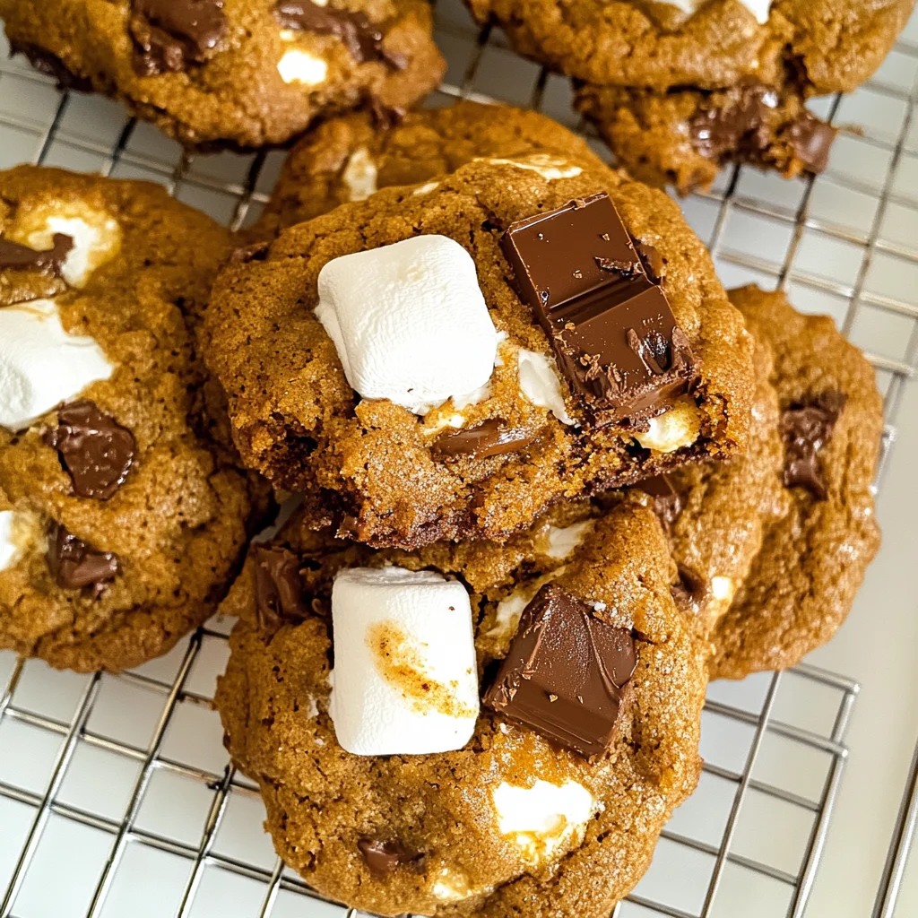 Pumpkin S'mores Cookies