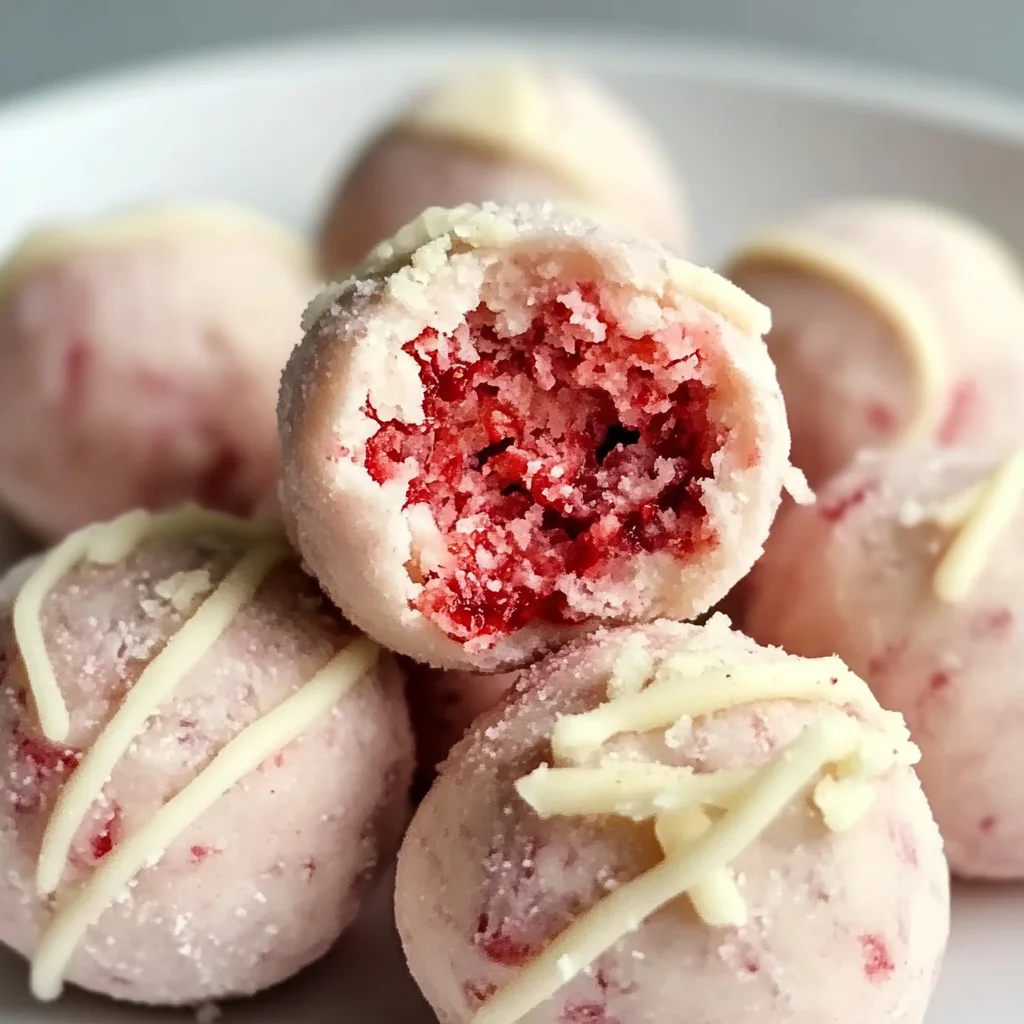 Strawberry Cheesecake Protein Balls