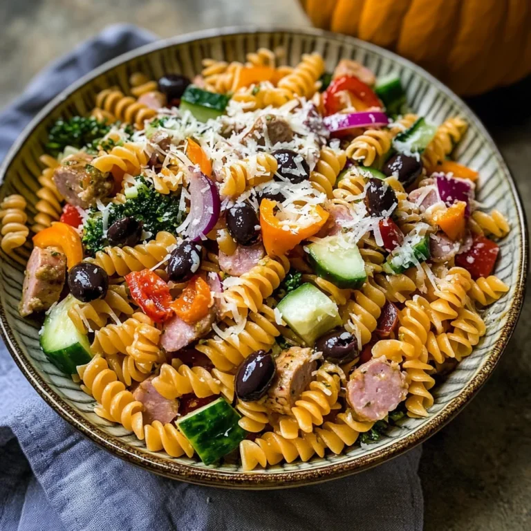 UpChuckin' Pumpkin Loaded Pasta Salad