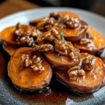 Walnut Maple Roasted Sweet Potatoes