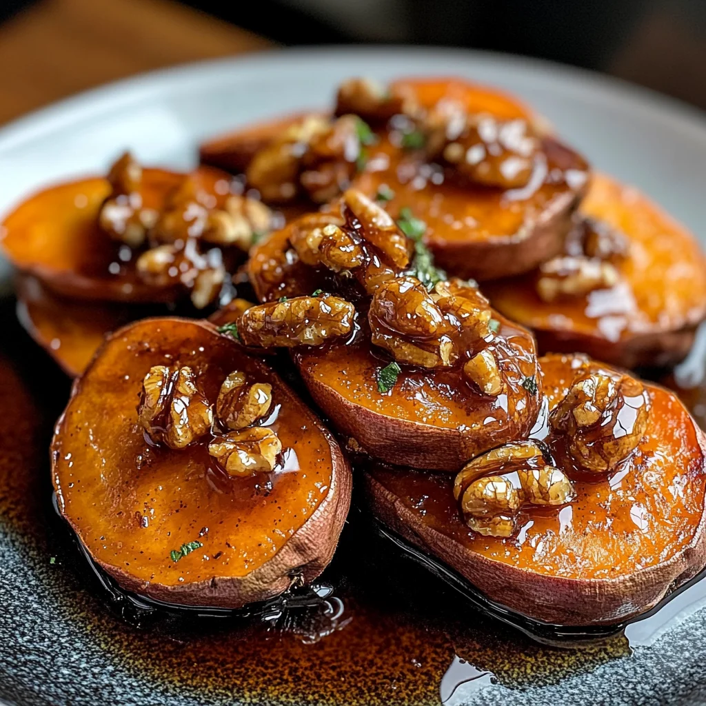 Walnut Maple Roasted Sweet Potatoes