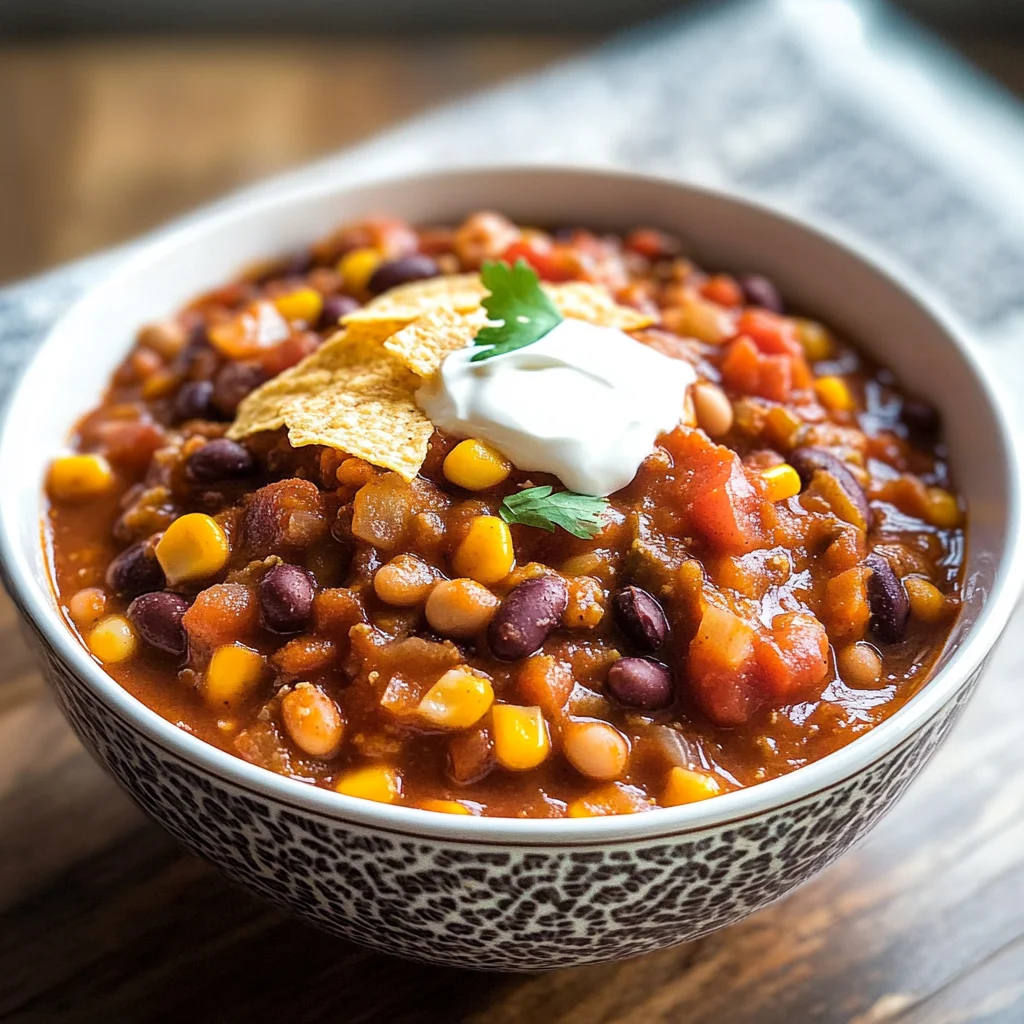 20-Minute Vegetarian Chili Recipe