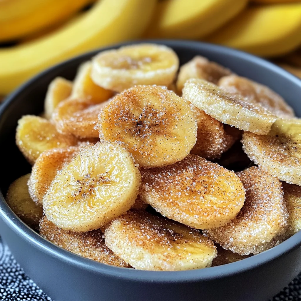 Air Fryer Cinnamon Banana Chips