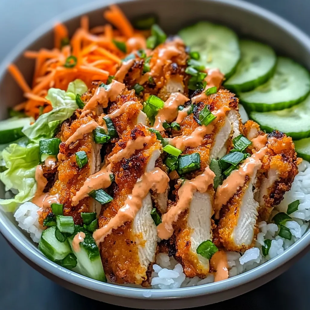 Bang Bang Chicken Rice Bowl