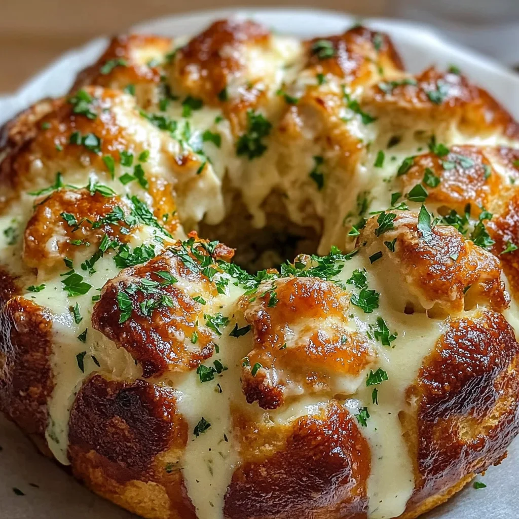Chicken Alfredo Monkey Bread