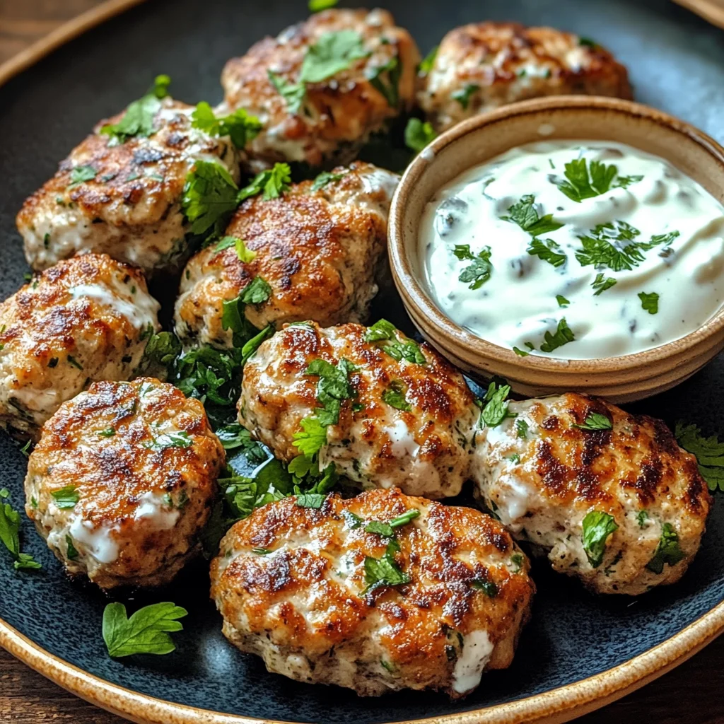 Chicken Kofta with Garlic Yogurt Sauce Recipe: A Must-Try!