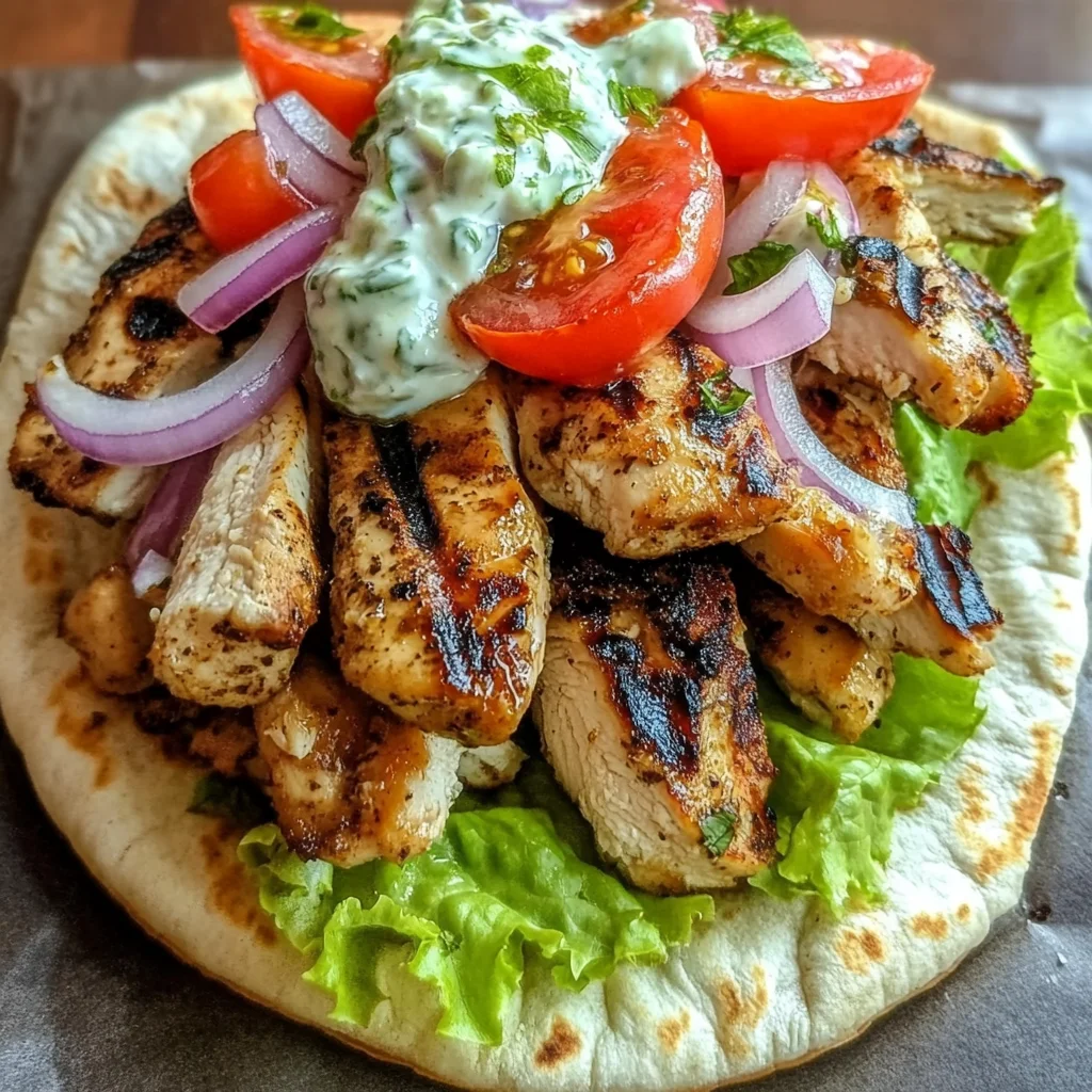 Chicken Pita Gyros