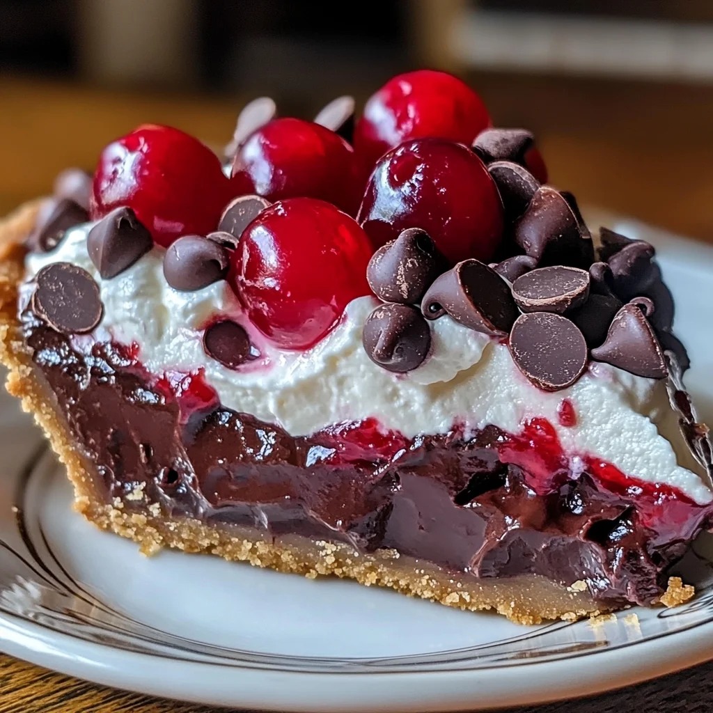 Chocolate Cherry Cream Pie
