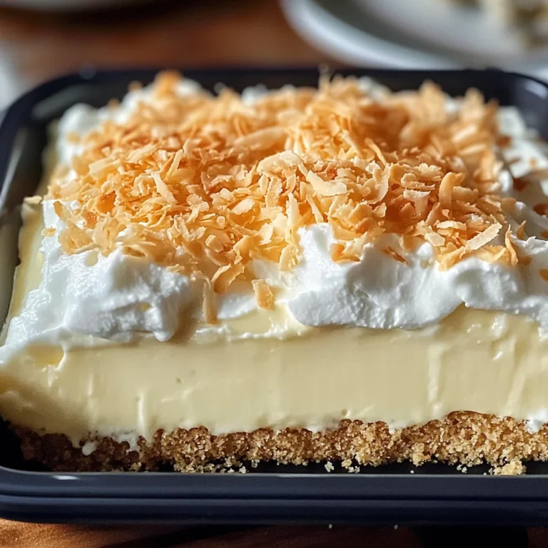 Coconut Cream Lush: A Creamy, No-Bake Dessert for Every Occasion