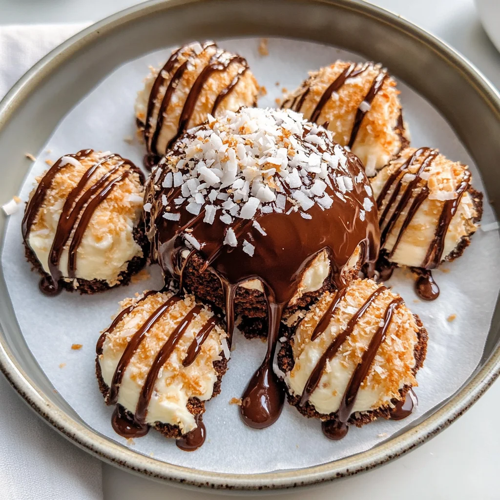 Coconut Dome with Chocolate Spread
