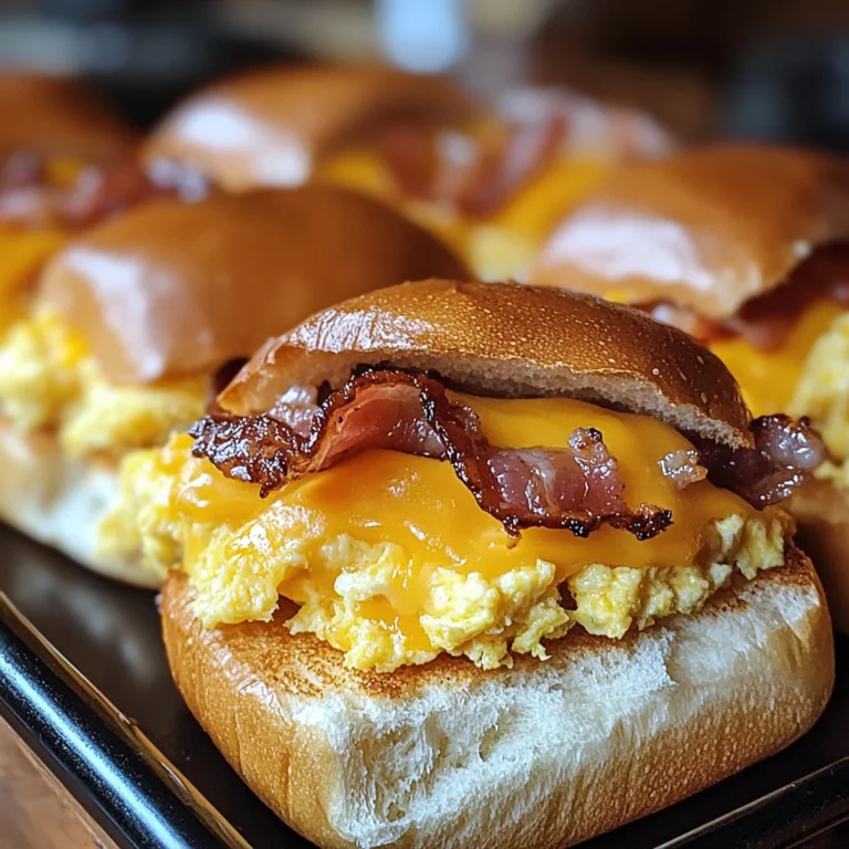 Crack Breakfast Sliders (Turkey Bacon Egg & Cheese)