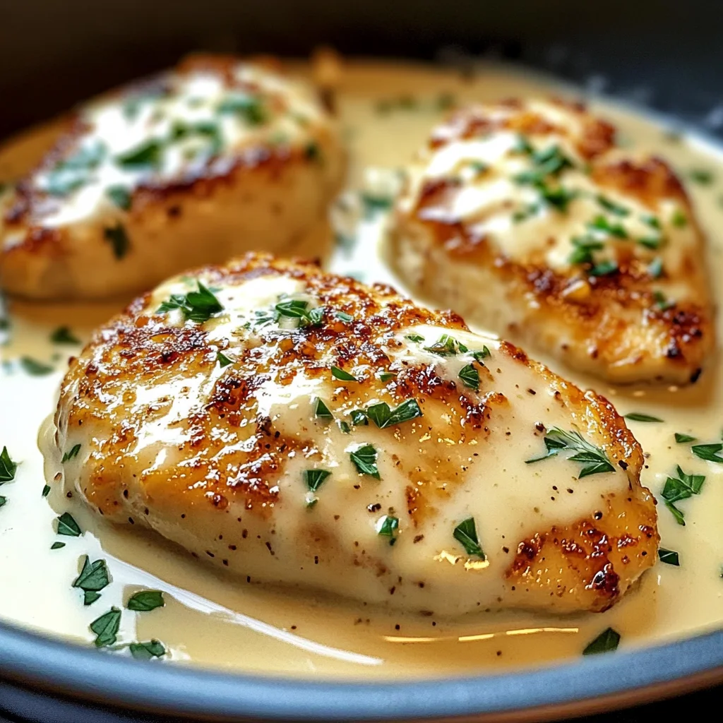 Creamy Baked Chicken with Parmesan and Garlic