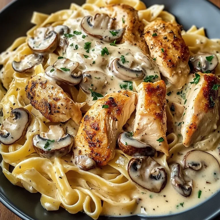 Creamy Chicken & Mushroom Tagliatelle Recipe