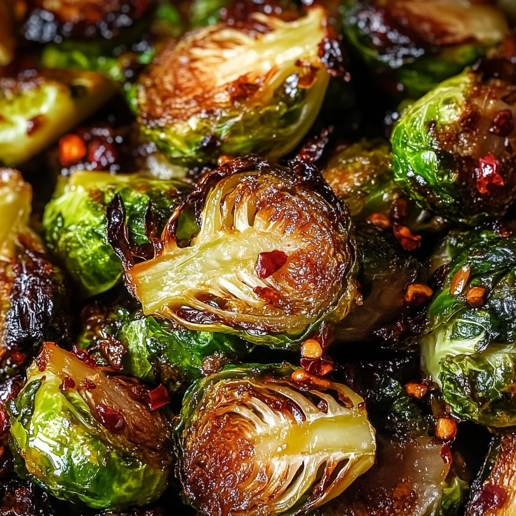 Crispy Honey Balsamic Brussels Sprouts