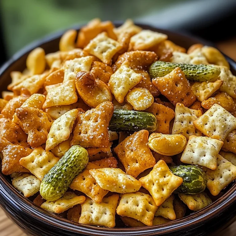 Dill Pickle Chex Mix: A Tangy Snack Sensation