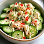 Easy California Roll Cucumber Salad