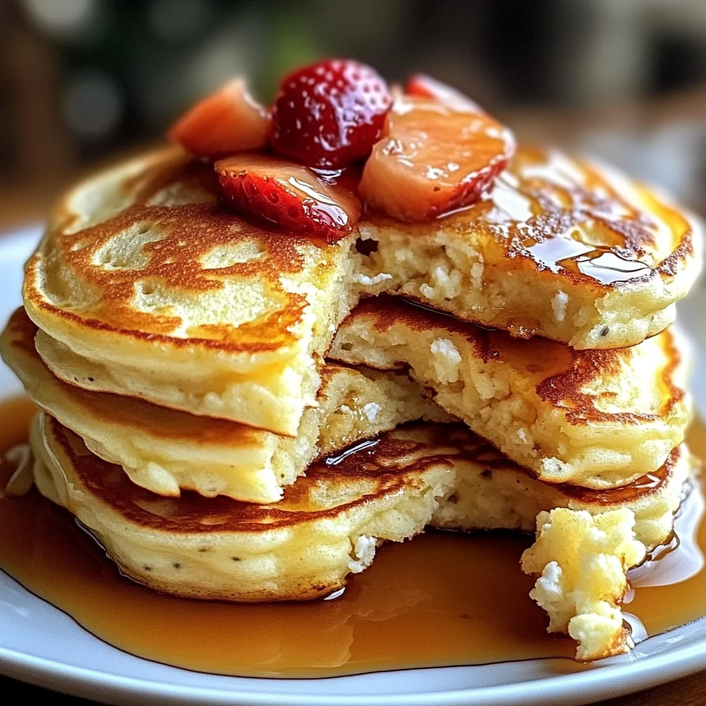 Flourless Cottage Cheese Pancakes