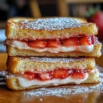 Fried Strawberry Cheesecake Sandwiches