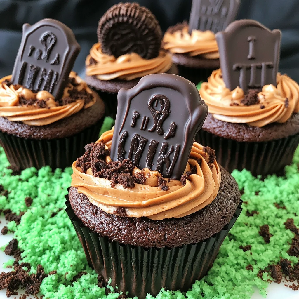 Halloween Graveyard Cupcakes