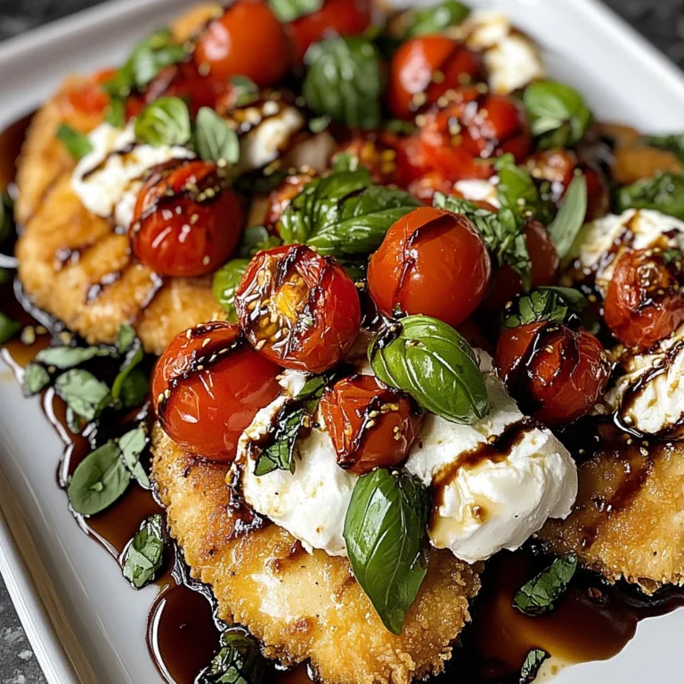 Italian Basil Chicken Cutlets with Tomato and Burrata Topping