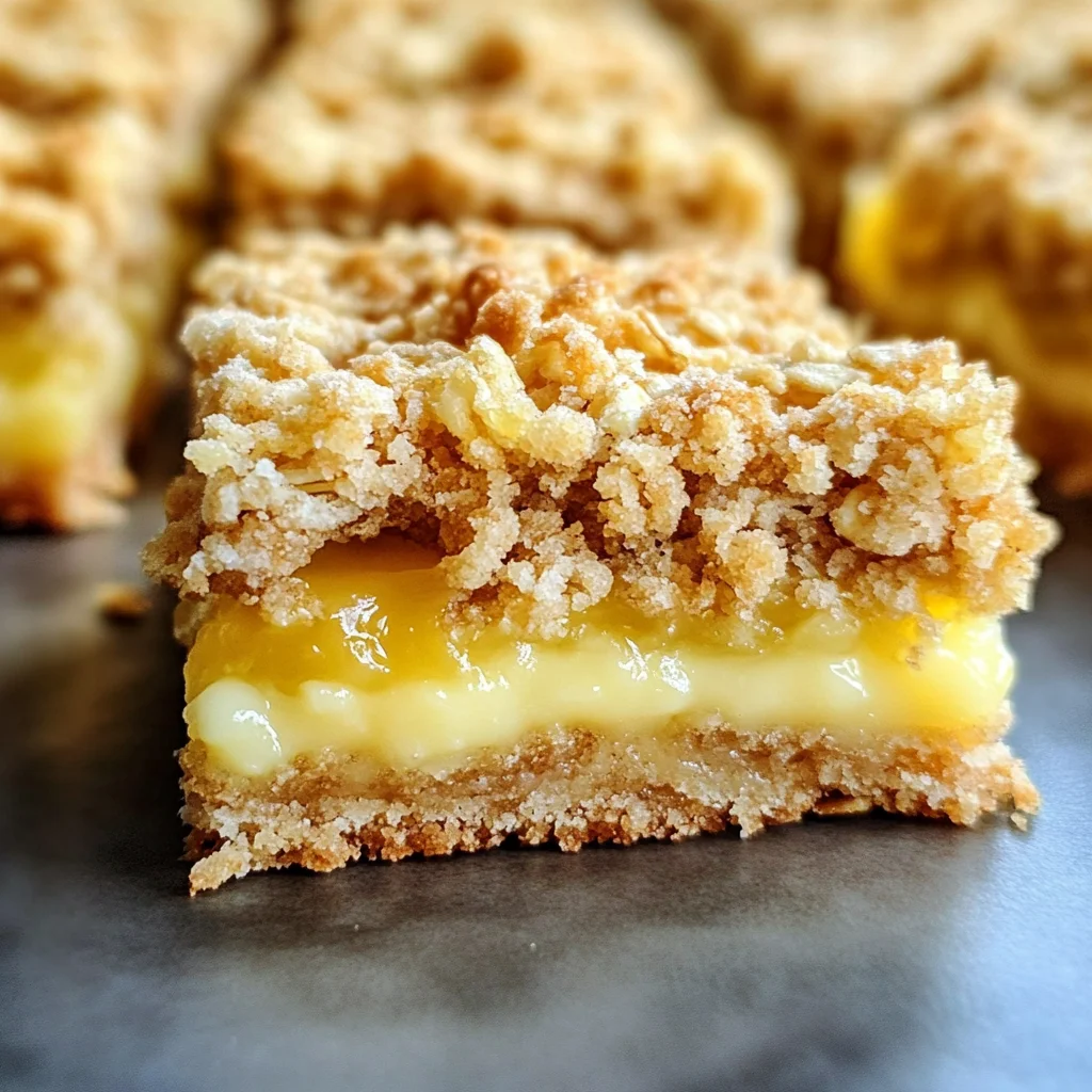 Lemon Oatmeal Crumble Bars