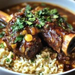 Lemongrass-Ginger Lamb Shank with Coconut Rice