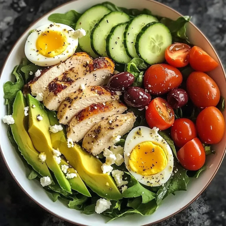 Mediterranean Chicken & Egg Power Salad