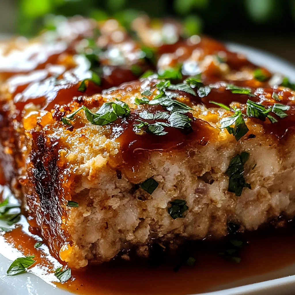 Melt-in-Your-Mouth Garlic Parmesan Chicken Meatloaf