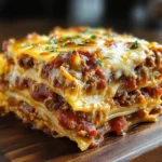 Parmesan Garlic Turkey Bacon Cheeseburger Lasagna Recipe