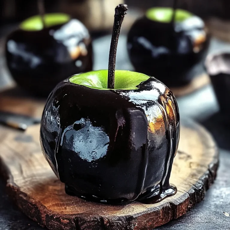 Poison Toffee Apples for Halloween