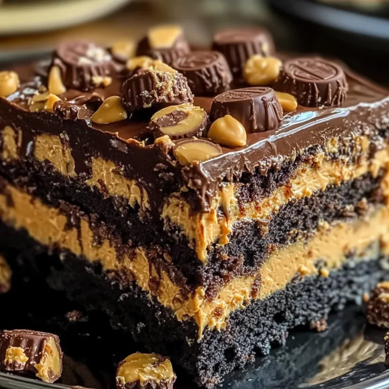 Reese’s Peanut Butter Earthquake Cake