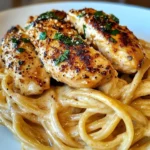Savory Cajun Chicken over Creamy Parmesan Linguine